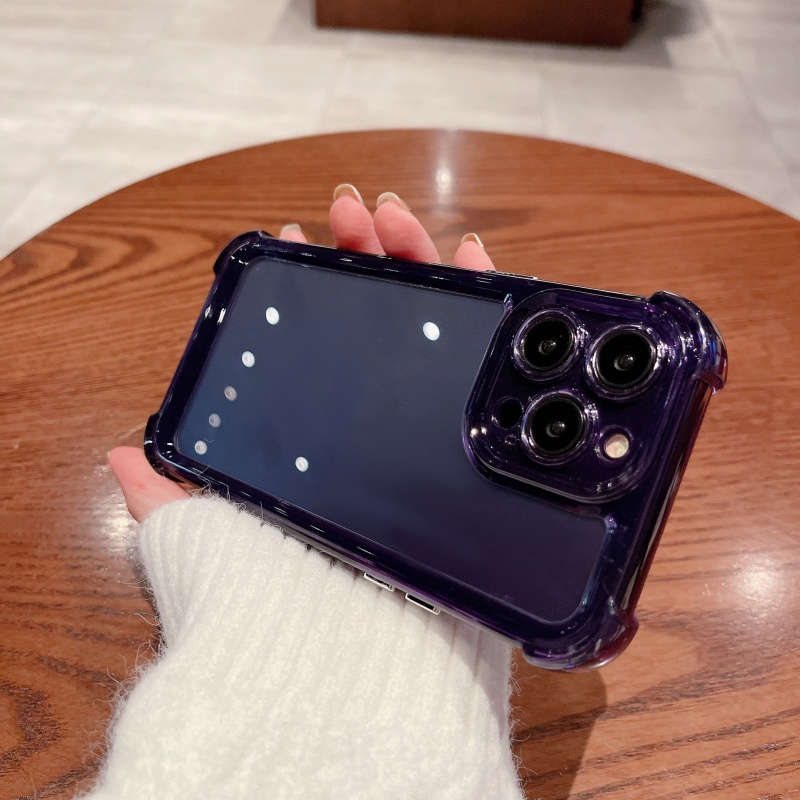 Ốp Điện Thoại Trong Suốt Siêu Mỏng Bảo Vệ Bốn Góc Chống Rơi Cho iPhone 14 Pro Max 13 12 11 Pro Max