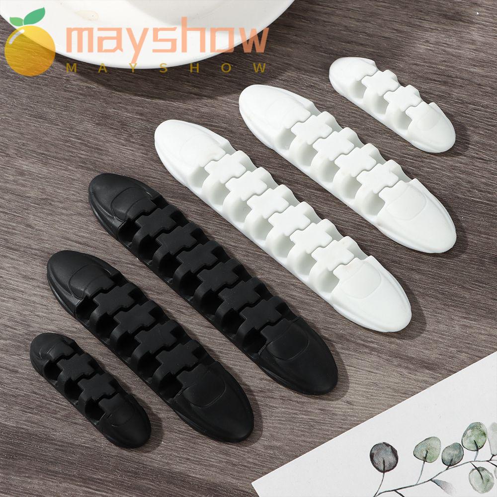 Giá Đỡ Cố Định Dây Cáp USB Tự Dính Để Bàn Tiện Lợi