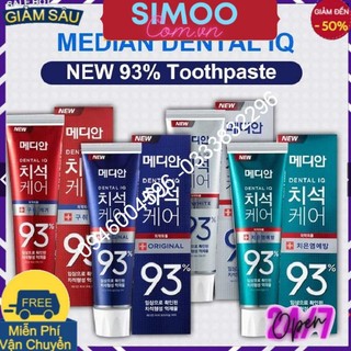 💥 ⚡Kem Đánh Răng Hàn Quốc Median Dental IQ 93 Tuýp 120g Trắng Răng Chắc Nướu Hơi Thở Thơm Mát💥 ⚡