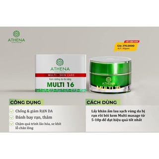 KEM MULTI 16 HỦ 30g ( MUA 1 tặng 1 SON) HOÀN 50k