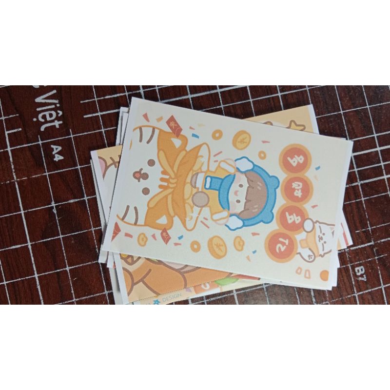 Set 10 túi giấy gói hàng, quà cute