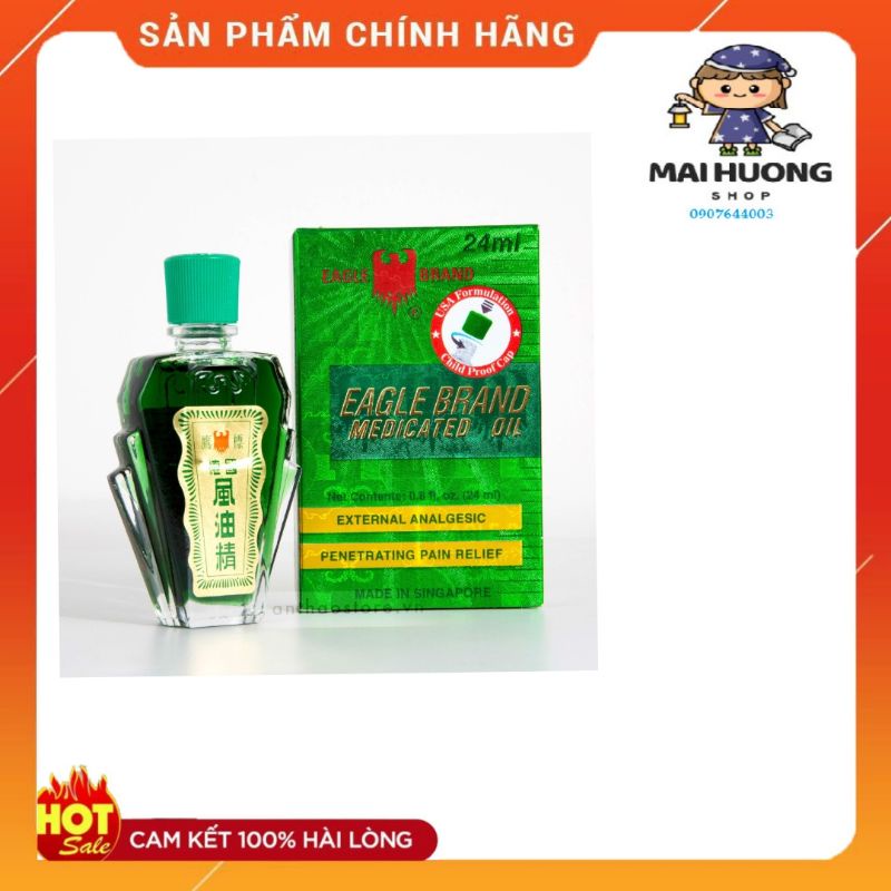 Dầu gió xanh con ó 2 nắp