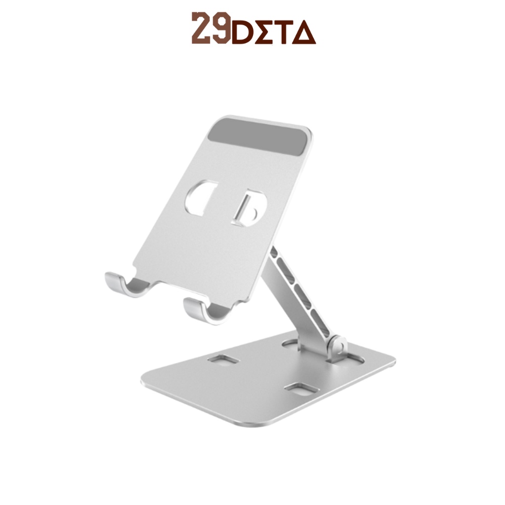 Giá đỡ điện thoai, giá đỡ ipad máy tính bản bằng kim loại 29deta có thể gấp gọn thích hợp trang trí bàn làm việc