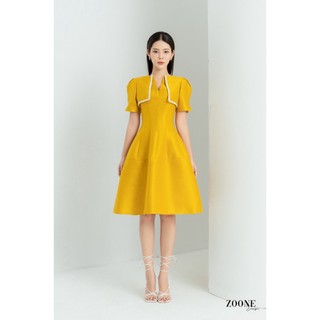 Váy Tafta tre phối dây trang trí