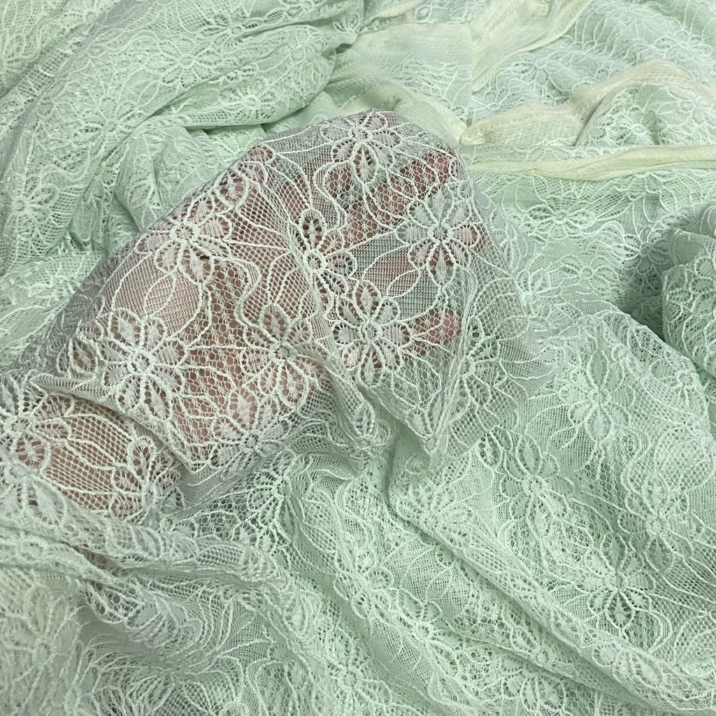 Ren Chỉ Màu Mint Khổ 1m5 - Mỏng, Nhẹ, Co Giãn - May Đầm, Váy, Áo Kiểu Cần Lót, Pha Phối Trang Phục