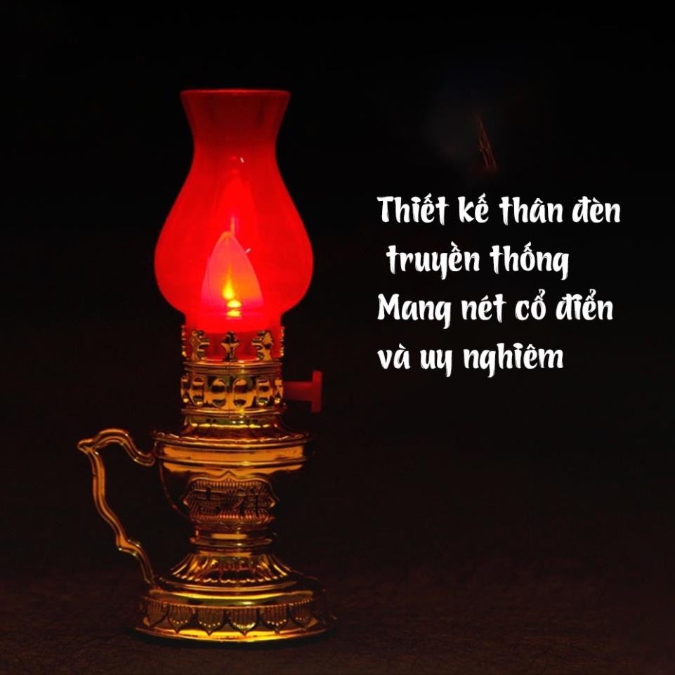 Đèn thờ vĩnh cửu, sử dụng pin, hài hoà, thiết kế cổ kính, cân đối, tăng phần trang nghiêm, Đèn hoa sen