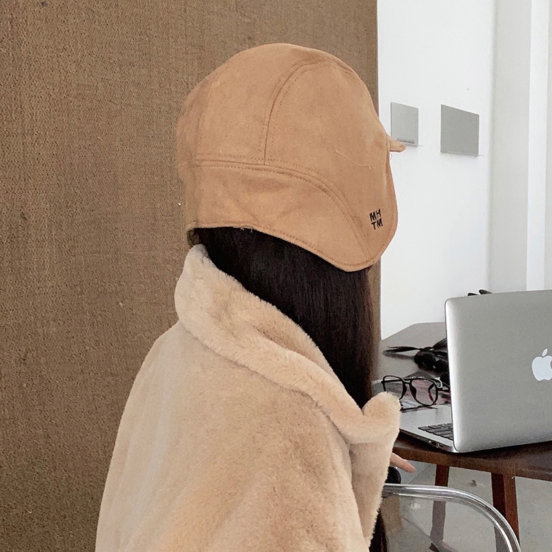 Mũ Lưỡi Trai Hai Mặt Dày Dặn Giữ Ấm Tai Thời Trang Hàn Quốc 2022