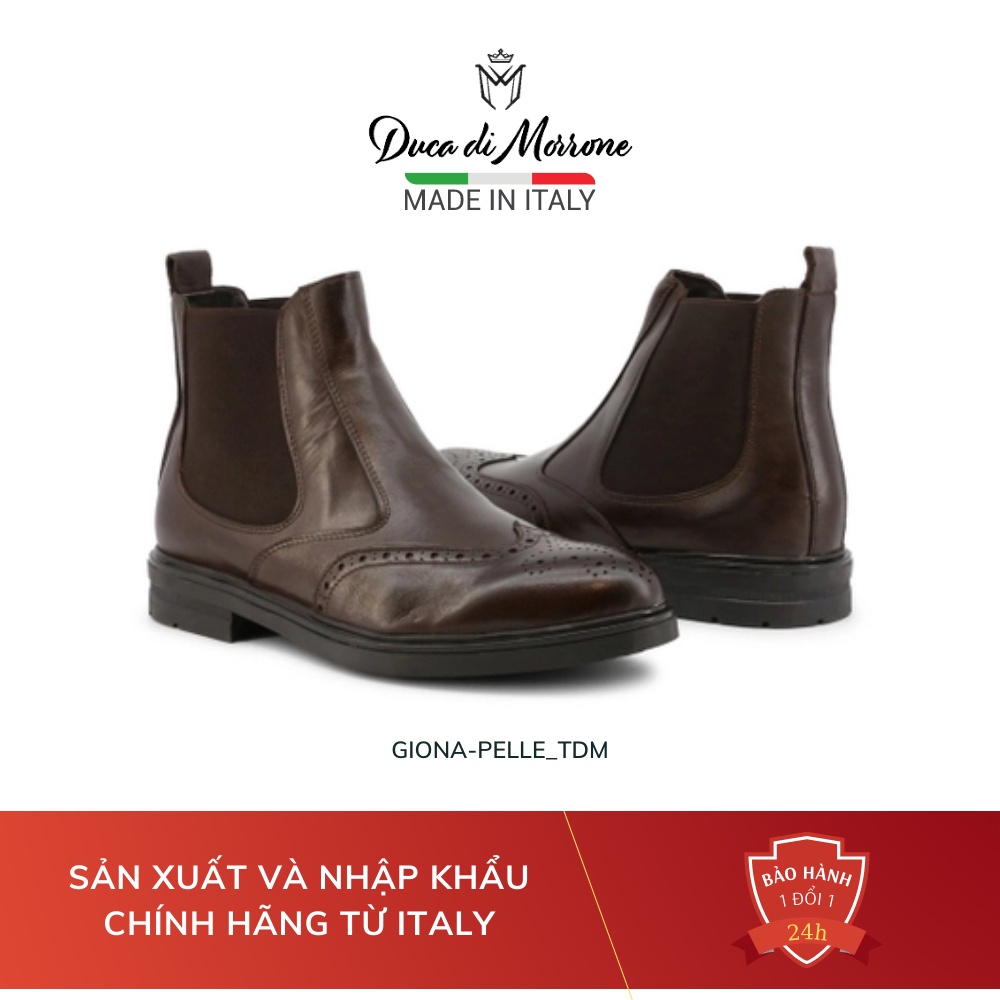 Giày Chelsea Boots Nam Da Trơn Họa Tiết Cao Cấp DUCA DI MORRONE Nhập Khẩu Chính Hãng Từ Ý - Made In Italy – GIONA-PELLE