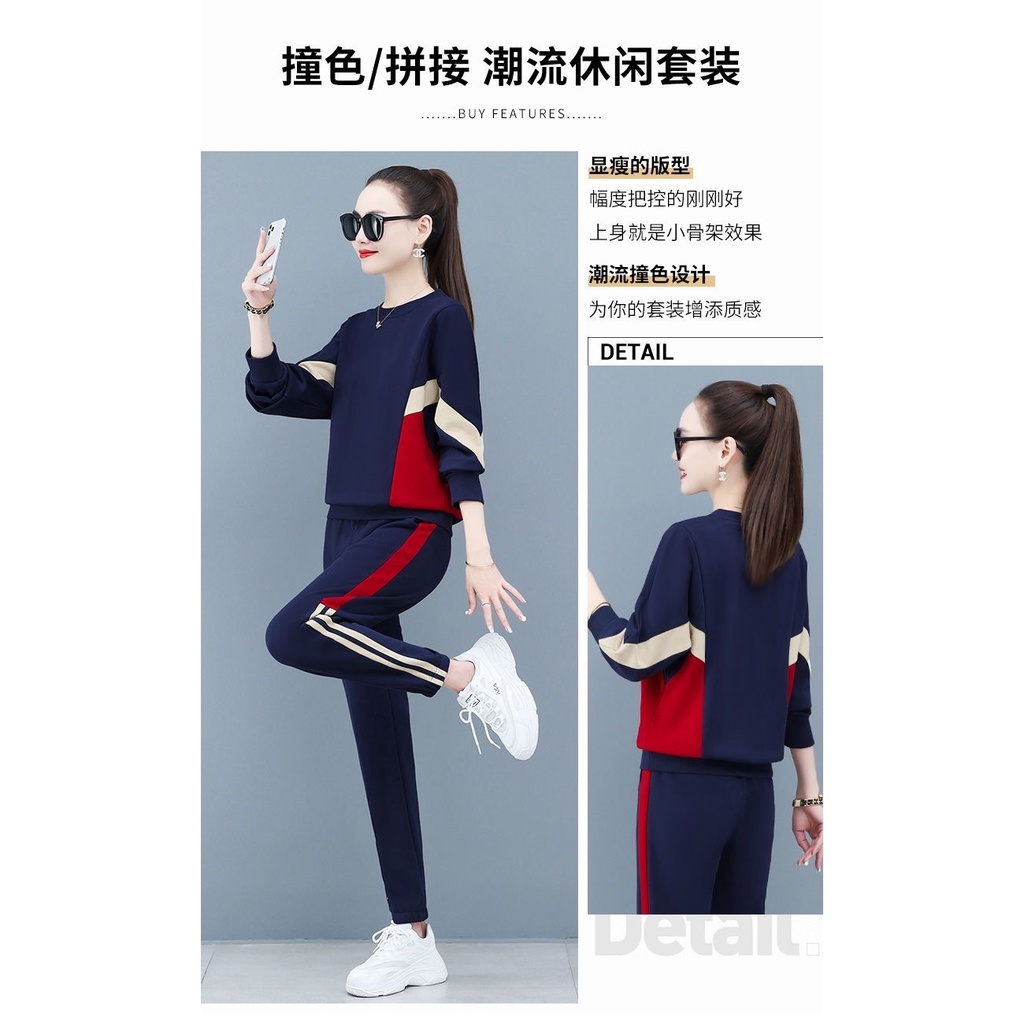 Bộ Đồ Thể Thao Hai Món Thời Trang Mùa Thu 2022 Cho Phụ Nữ Trung Niên