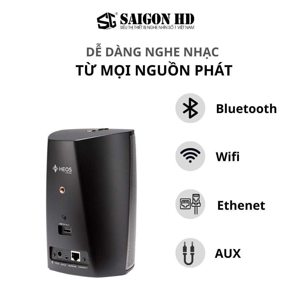 Loa nghe nhạc bluetooth chống nước DENON HEOS 1 HS2 - Hàng chính hãng, giá tốt, bảo hành 12 tháng