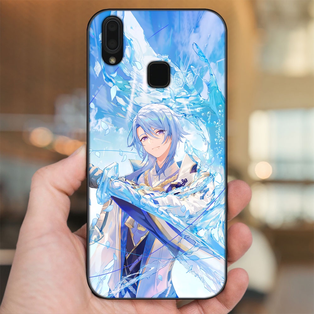 Ốp lưng Vivo Y91, Y95 viền đen in hình Kamisato Ayato Genshin Impact