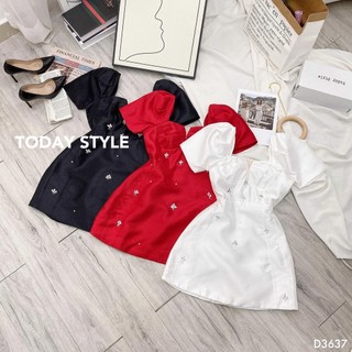 Đầm Tay Phồng Dự Tiệc Today Style D3637 Sang Trọng