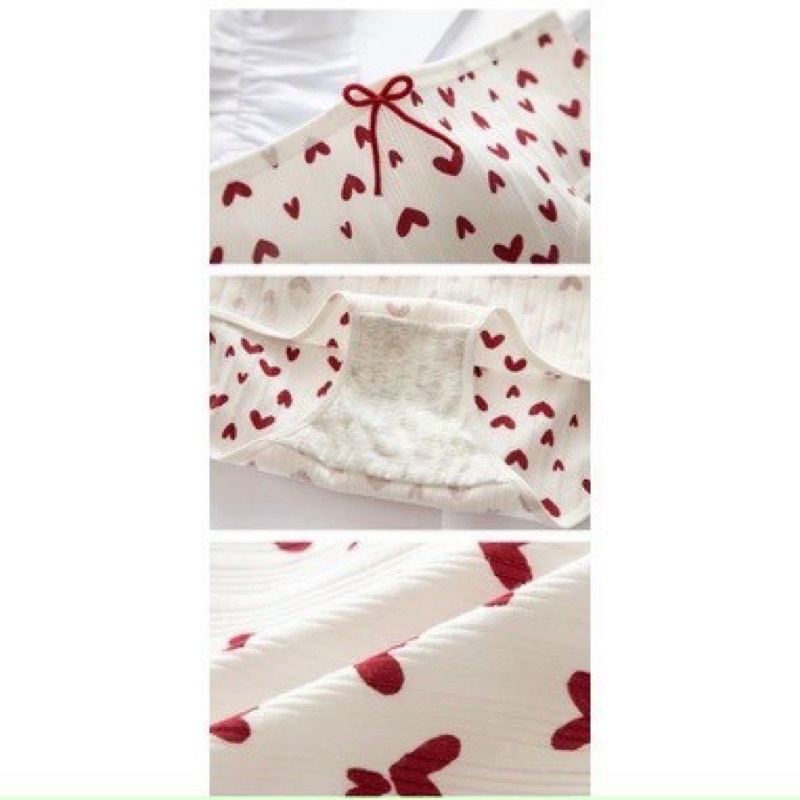 Quần lót cotton dâu nơ xinh yêu cho bạn nữ CS013
