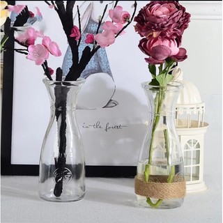 Bình Hoa Thủy Tinh Eo Trang Trí 350ML