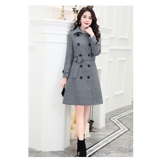 Áo khoác dạ măng tô Nữ cao cấp