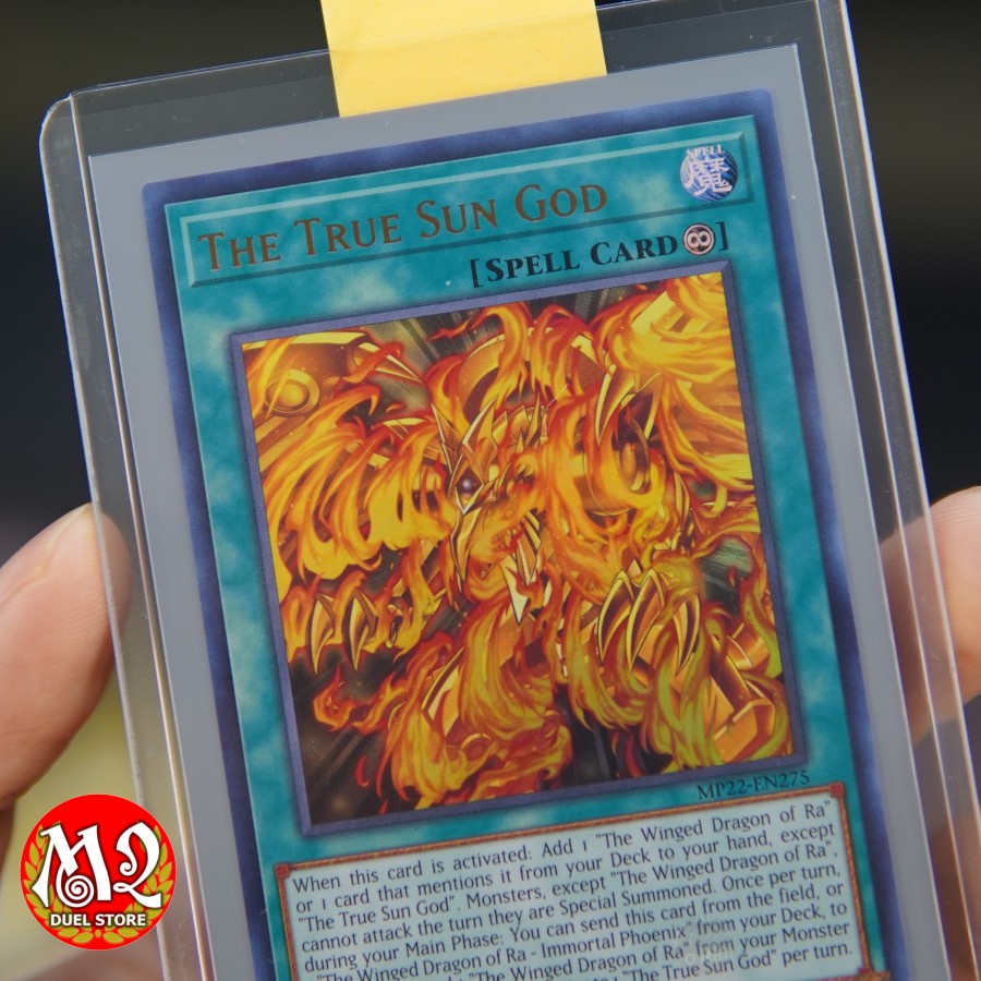 Lá thẻ bài Yugioh MP22-EN275 - The True Sun God - Ultra Rare - Tặng kèm Toploader
