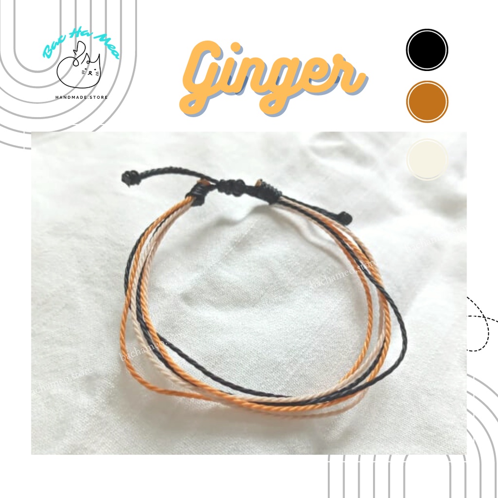 Set vòng tay waterproof - Set GINGER - Vòng tay Bachameo - Vòng tay handmade