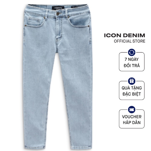 Quần Jeans Denim ICONDENIM Stretch Light Blue Skinny QJID0088