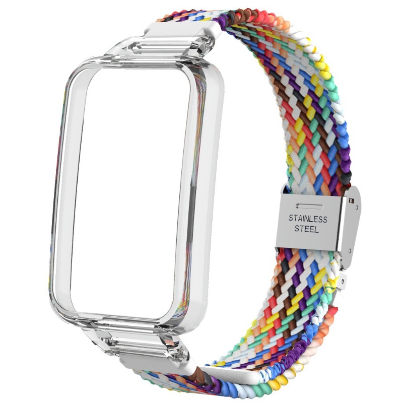 Dây Đeo Thay Thế Chất Liệu Silicon Màu Trơn Cho Mi Band 7Pro
