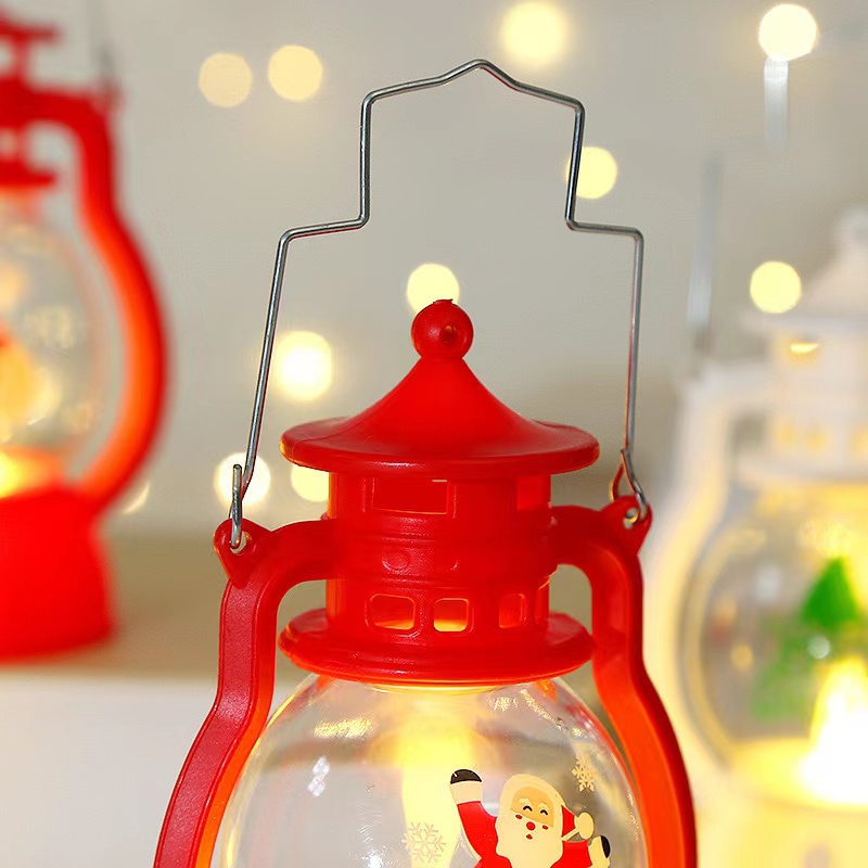 [Cois N] Đồ Chơi Ông Già Noel Phát Sáng Trang Trí Giáng Sinh Để Bàn Cho Trẻ Em