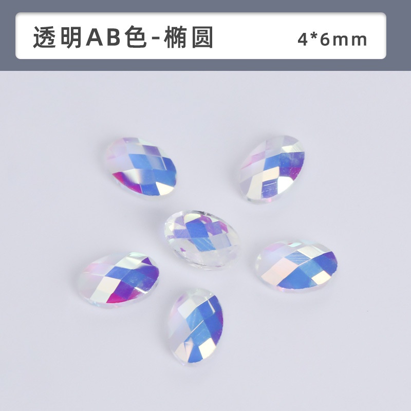 Bộ 10 Mũi Khoan Dẹt Trong Suốt Dùng Làm Trang Sức Diy