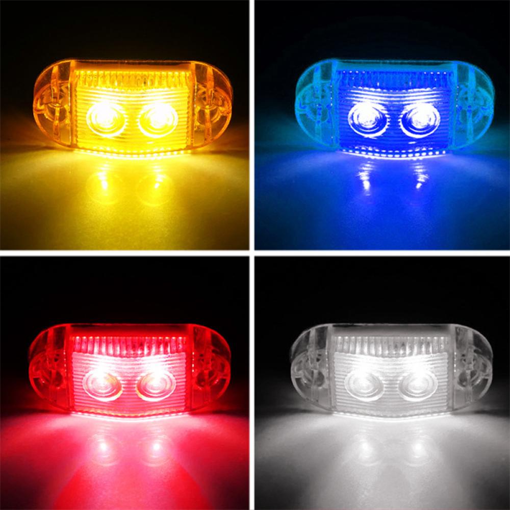 1 Đèn LED 24 Bóng 12-36V C6J6 Hình Vuông Cảnh Báo Gắn Đuôi Xe Tải