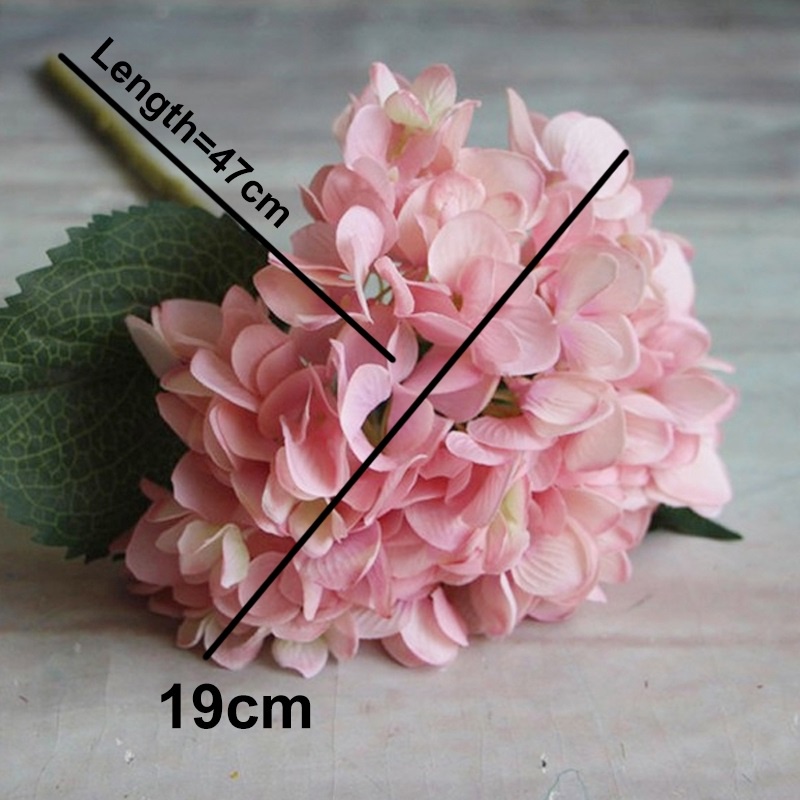 Hoa Giả Hoa Cẩm Tú Cầu 1 Bông Phong Cách Vintage Hàng Loại 1 Cành Dài 50 cm Trang Trí Cắm Bình Siêu Đẹp