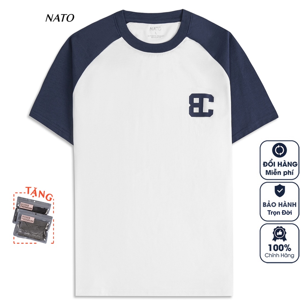 Áo Thun Cổ Tròn Nam MIX Vải Cotton Cao Cấp Basic Đẹp Phông Tay Ngắn Màu Trắng Đen Đỏ Xanh Navy Trơn Họa Tiết NATO