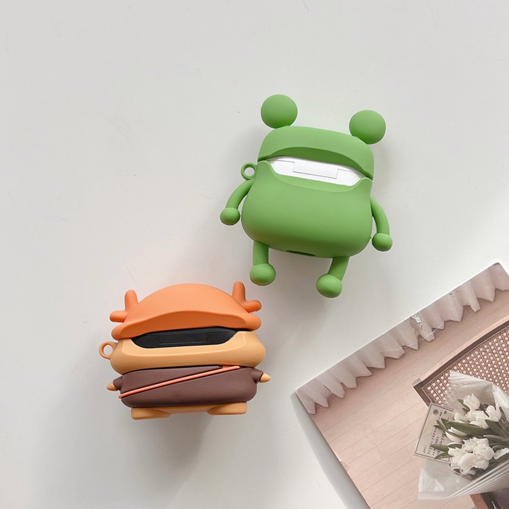 Vỏ Bảo Vệ Hộp Sạc Tai Nghe Bluetooth HUAWEI Freebuds 4i 4 HUAWEI Freebuds Pro 2 Bằng Silicon Chống Rơi Hình Vịt / Phi Hành Gia / Cún Shiba 3D Dễ