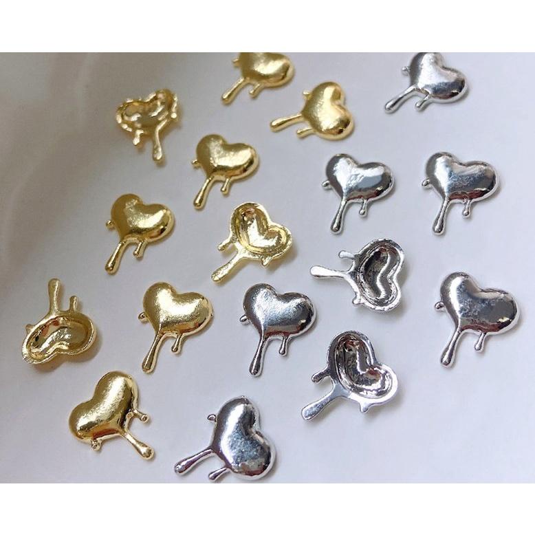 Charm Trang Trí Móng Vàng Bạc Sáng 5L