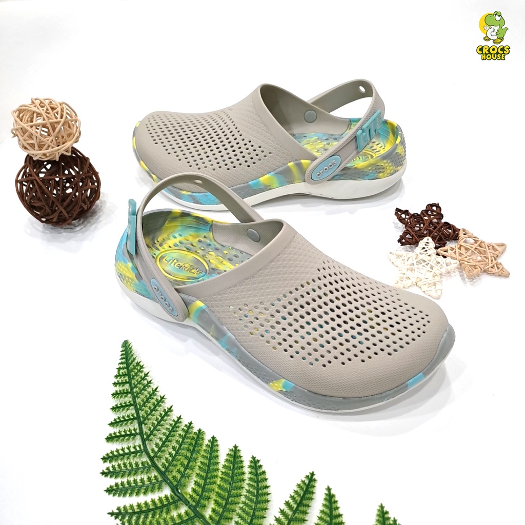 Dép cross literide clog 360 camo loang nam nữ cao cấp, dép sục cross literide 360 phun sơn unisex tặng jibbitz Nhacasau