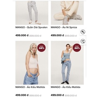 [Mango Auth] Áo Hai Dây Len Mango