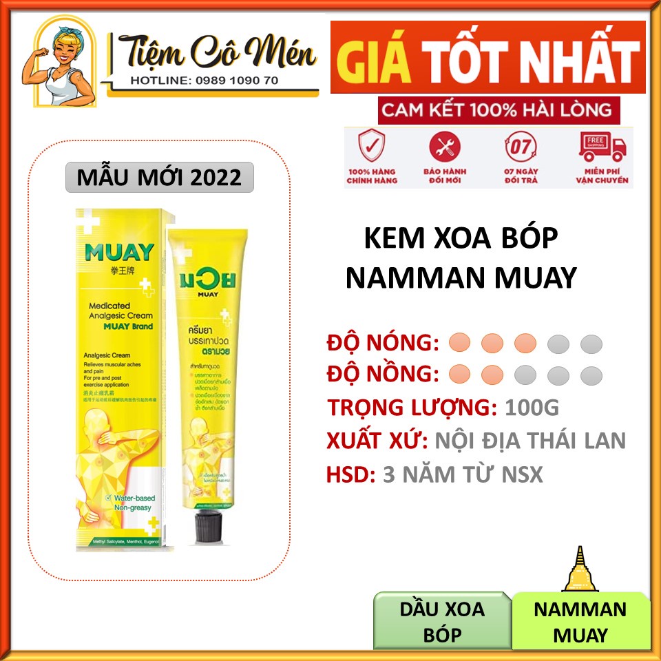 Dầu Xoa Bóp Namman Muay Boxing Cream - Dạng Kem - Đủ Size - Dầu Thái Lan Nội Địa - Chăm Sóc Chấn Thương
