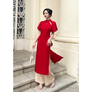 Áo dài tết cut out bigsize từ 50-95kg