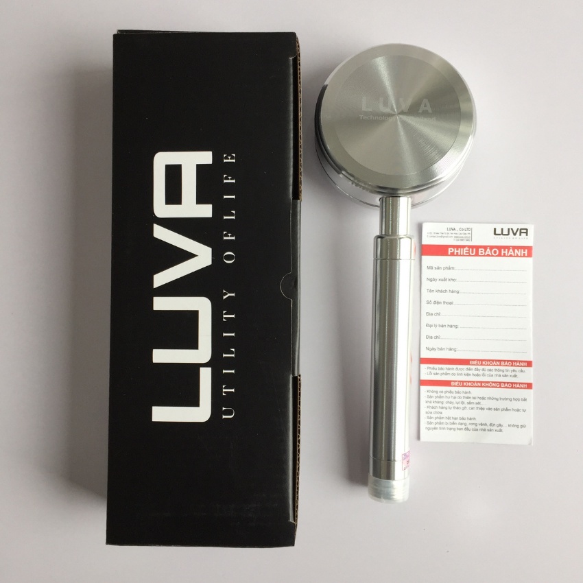 Vòi hoa sen tăng áp Luva VS4 chính hãng, bảo hành 1 năm, đổi lỗi 30 ngày + Tặng Dây Sen