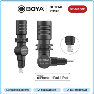 BOYA BY-M100D - Hàng Chính Hãng - Mic thu âm Mini cổng Lightning dành cho thiết bị iOS