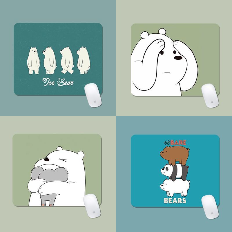 Đệm Lót Chuột Dày Dặn Chống Trượt Hình Gấu Hoạt Hình Dễ Thương
