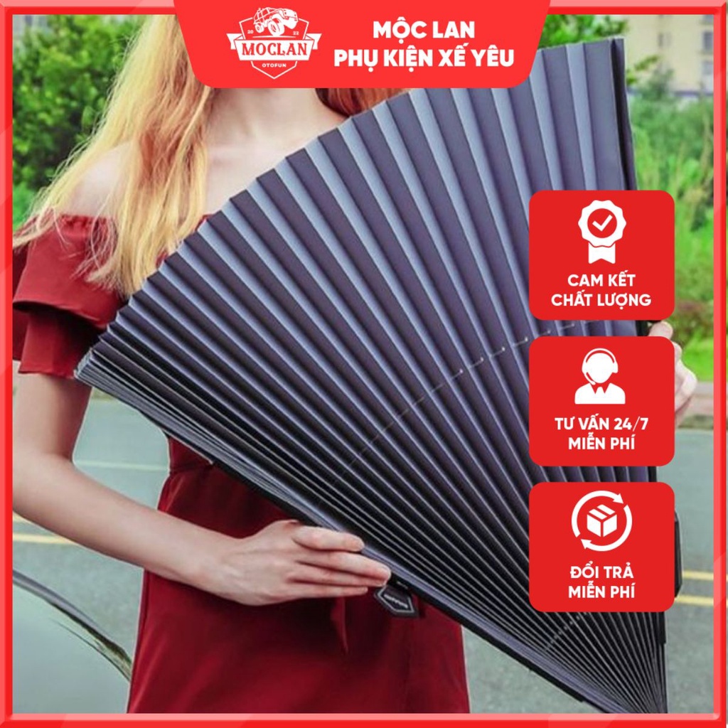 xả kho Rèm che nắng kính lái thông minh hiện đại và cao cấp bản to 70cm cho mọi dòng xe (có mặt bạc chống nóng cực tốt )