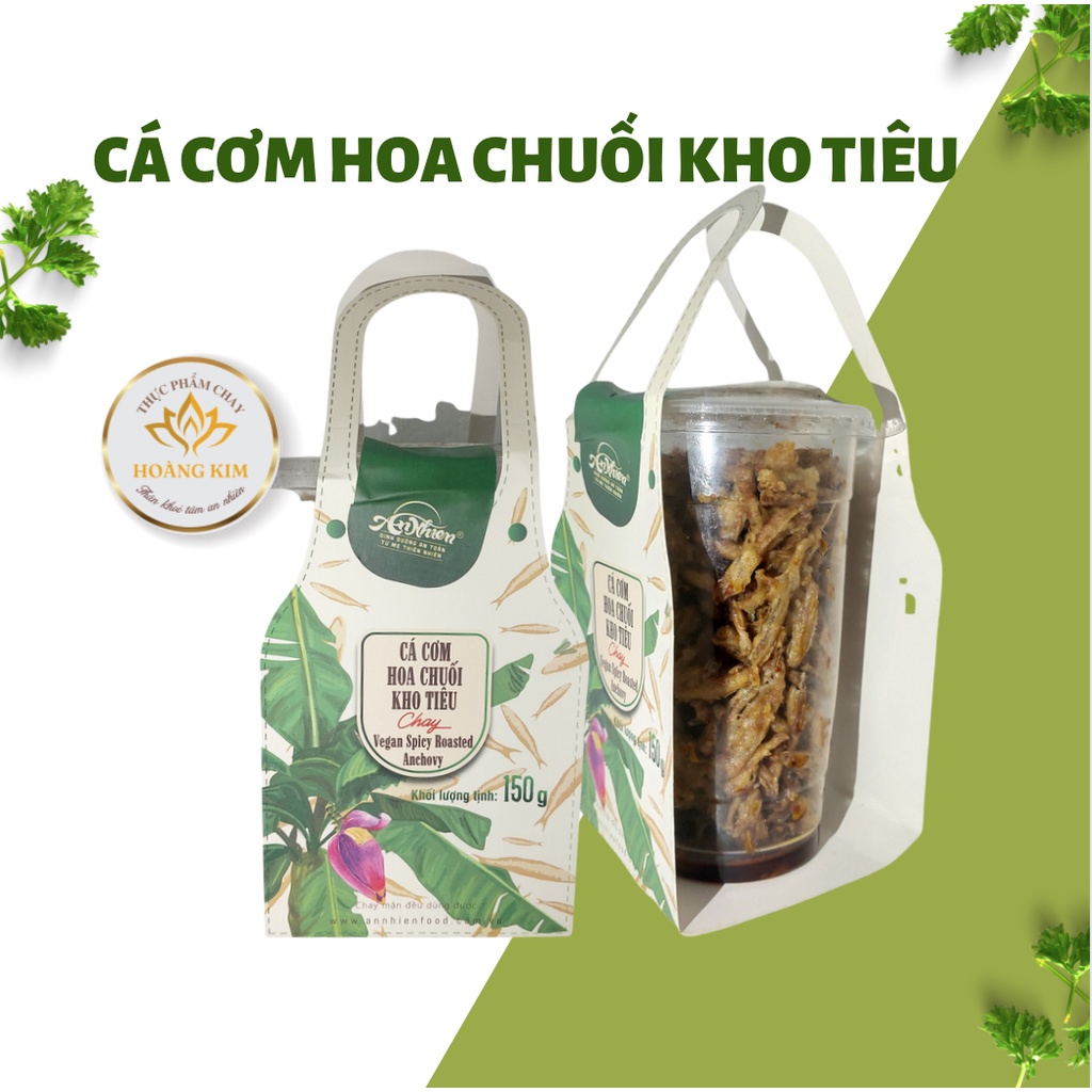 [150gr] Cá cơm hoa chuối kho tiêu chay, thực phẩm chay