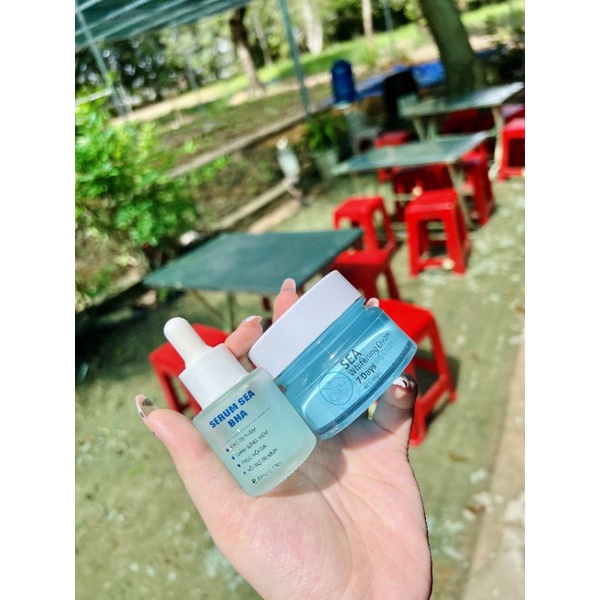 Kem Face Sea Trắng Da tặng kèm 30ml sữa rửa mặt riibe