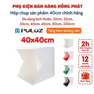 Khung, Phông, Background, Box, Hộp Chụp Hình Ảnh Sản Phẩm 40x40cm, Đèn Led Siêu Sáng, 4 Phông Nền Đa Dạng
