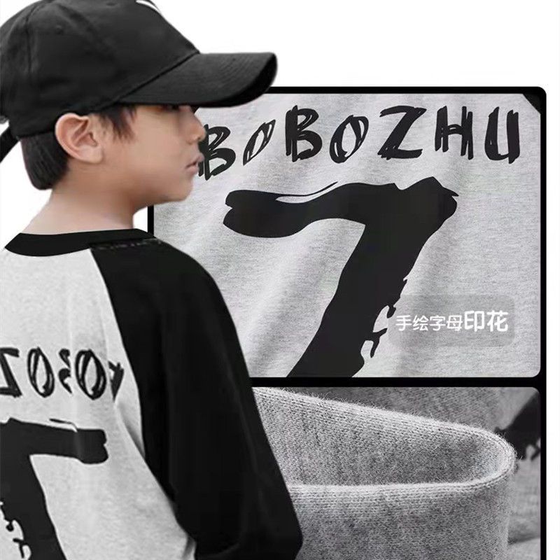 Mới Áo Thun Tay Dài Chất Liệu Cotton Thời Trang 2022 Cho Bé Trai