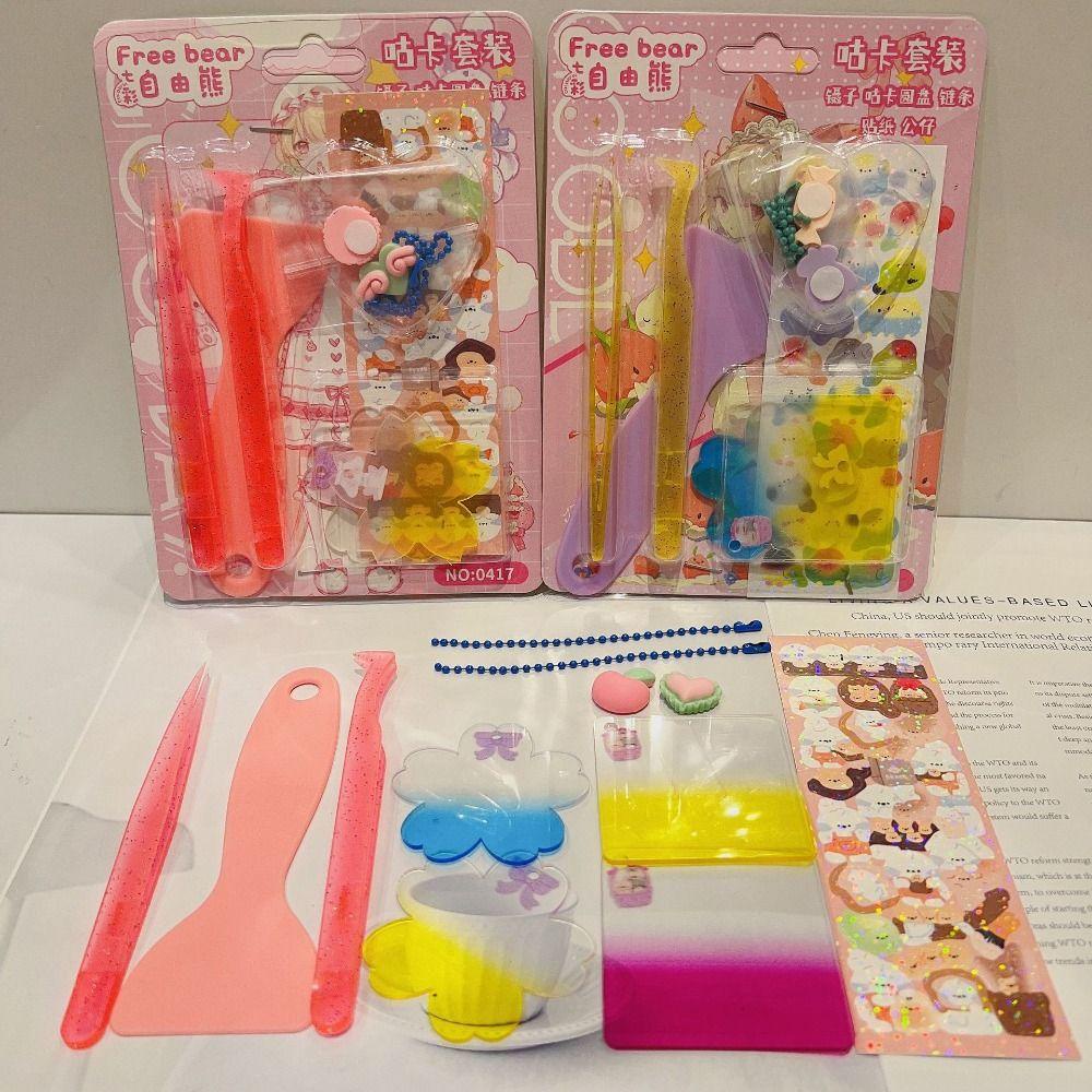 AUGUSTINA Bộ Thẻ Nhãn Dán Trang Trí Sổ Tay / Album Ảnh Goo DIY