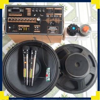 Combo ráp loa kéo 4 tấc đôi coil 65 bao hay bao bạo lực reverb dsp chống hú cao