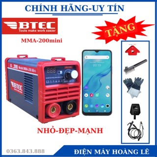. máy hàn btec mma-200 mini - hàng chính hãng