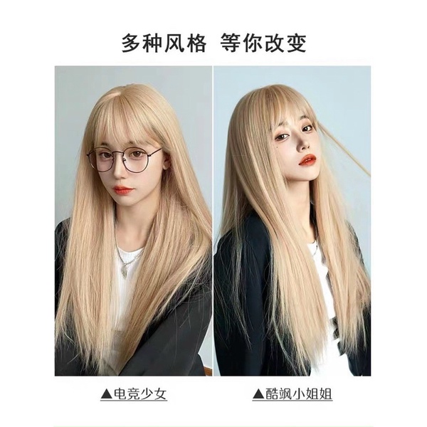 Tóc Thẳng Dài Nguyên Bộ Vàng Tây