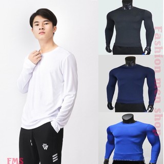 Áo thun dài tay nam , áo giữ nhiệt dài tay nam body bóng đá co giãn 2 chiều form chuẩn