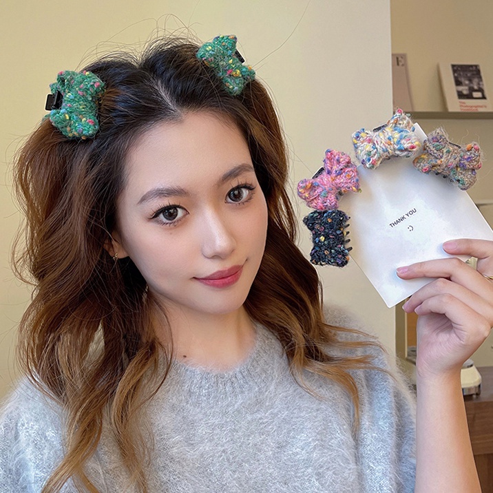 Kẹp Tóc Hình Nơ Nhỏ Xinh Xắn Phong Cách Hàn Quốc Dễ Thương