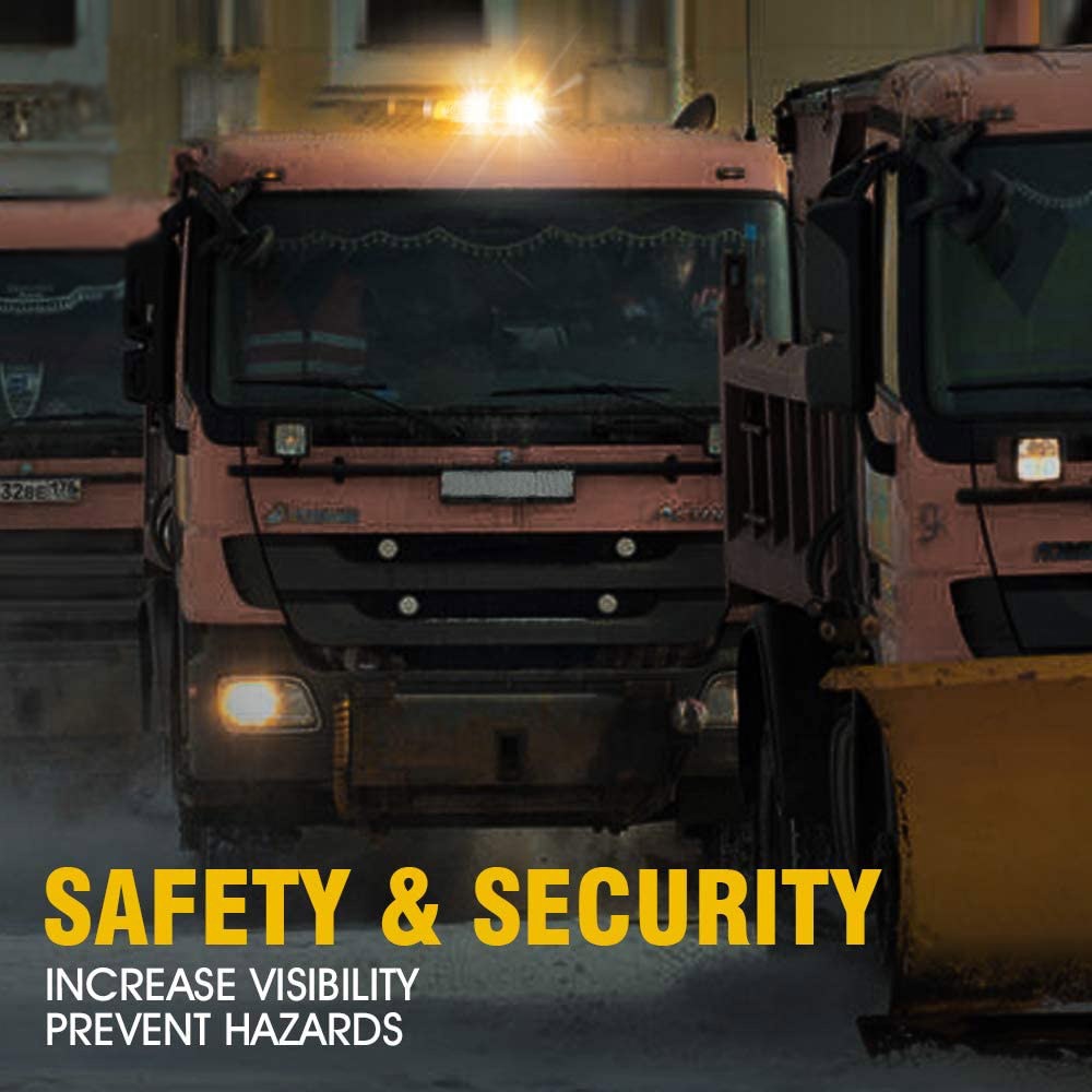 Đèn LED 36 bóng cảnh báo nguy hiểm từ tính gắn nóc xe hơi/ xe tải tiện lợi