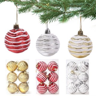 Set 6 Trái Châu Trang Trí Thông Noel